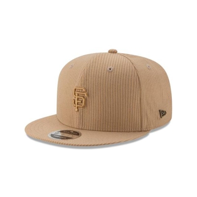 San Francisco Giants Gorra | New Era MLB Seersucker Black Label 9fifty Snapback Cap Mexico - Marrom